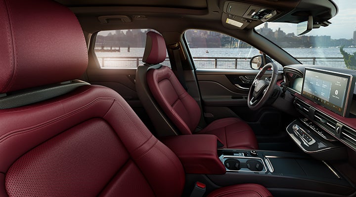 The available Perfect Position front seats in the 2024 Lincoln Corsair® SUV are shown. | Gettel Lincoln in Punta Gorda FL