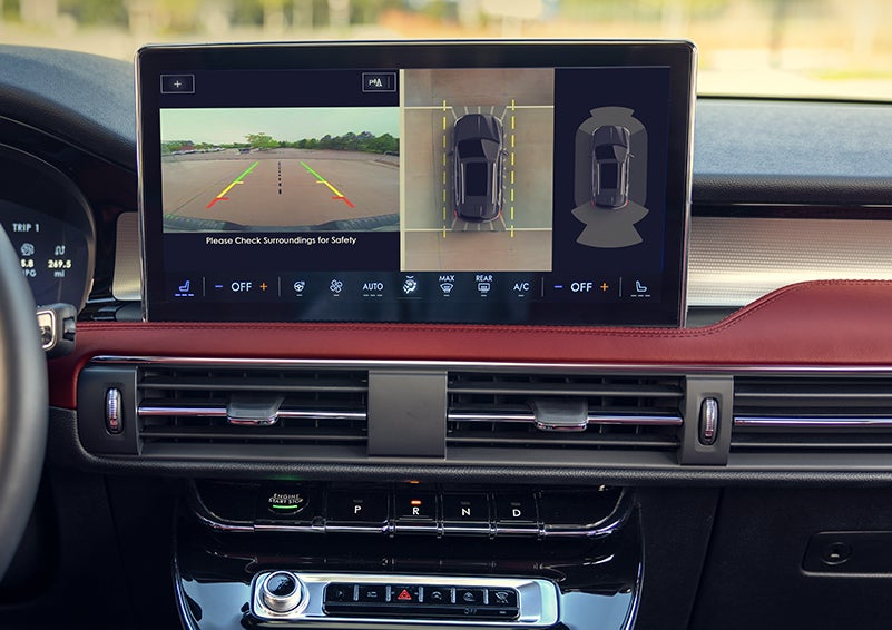 The large center touchscreen of a 2024 Lincoln Corsair® SUV is shown. | Gettel Lincoln in Punta Gorda FL