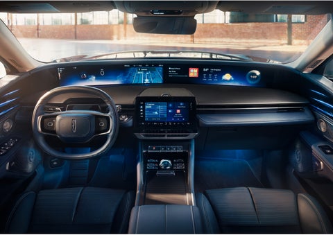 The panoramic display is shown in a 2024 Lincoln Nautilus® SUV. | Gettel Lincoln in Punta Gorda FL