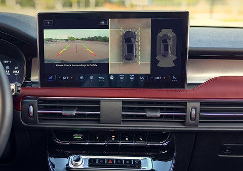 The large center touchscreen of a 2023 Lincoln Corsair® SUV is shown. | Gettel Lincoln in Punta Gorda FL